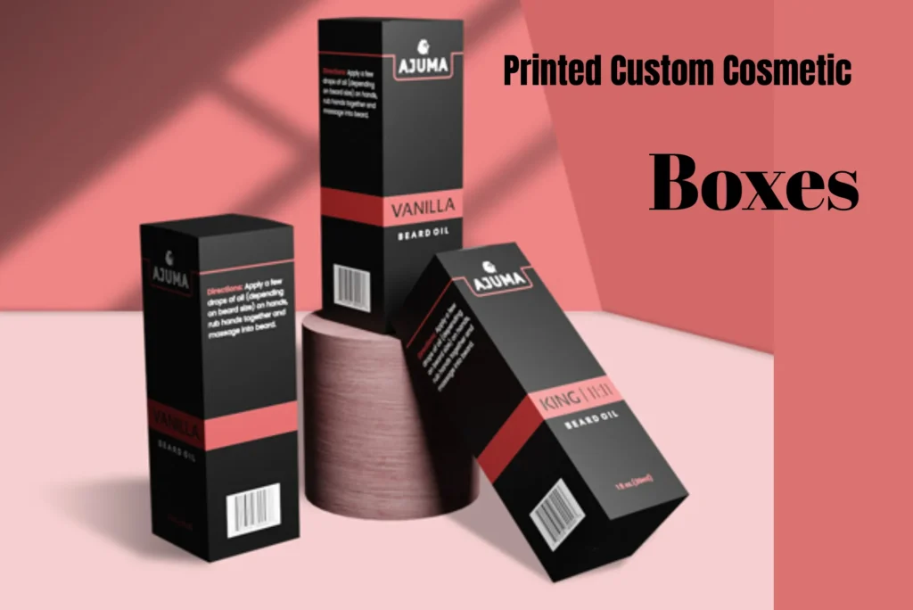 Printed Custom Cosmetic Boxes UK with Foil and Embossing Options
