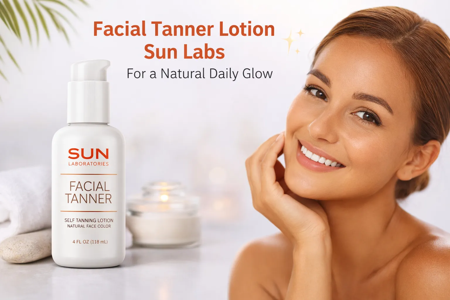 Facial Tanner Lotion Sun Labs for Natural Daily Glow
